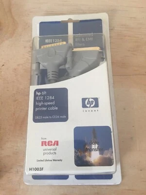 HP IEEE 1284 High-Speed Printer Cable - 6 ft. w/EMI/RF Filters - Image 1 of 4