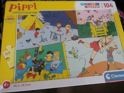 NUEVO 100+ piezas PIPPI LONGSTOCKING PUZZLE por Clementoni Kids Astrid Lindgren  Foto 1 de 4