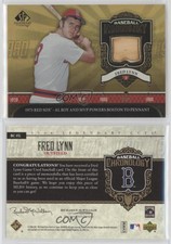 2006 SP Legendary Cuts Baseball Chronology Materials Fred Lynn #BC-FL