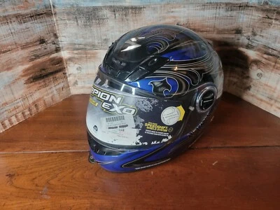 Casco de motocicleta Scorpion EXO 400 Synergy azul cara completa extra pequeño XS 40-7022 Foto 1 de 4