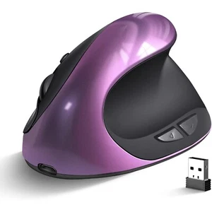 Ergonomic Wireless Vertical Mouse | Rechargeable, 6 Buttons, 1000/1200/1600 DPI - Picture 1 of 6