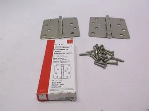 Hager 4x4 door hinge set of 2 RC1741 RD Brass Tone - Picture 1 of 4