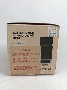 Vintage Camera Lens Leica Leitz Vario Elmar R 80-200 1:4.5 IN BOX
