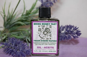 Bring Money Fast Magickal Oil (1) 4DRMs Abundance, Lottery, Santeria, Hoodoo - Picture 1 of 2