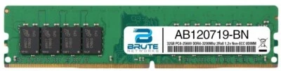 AB120719 - Dell Compatible 32GB PC4-25600 DDR4-3200Mhz 2Rx8 1.2v Non-ECC UDIMM - Image 1 of 3