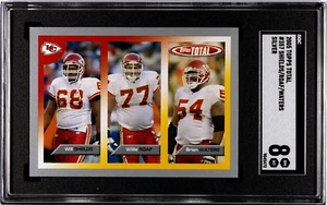 Brian Waters 2005 Topps Total Silver #357 con Shields Roaf RC SGC 8 casi nuevo/como nuevo novato - Imagen 1 de 3