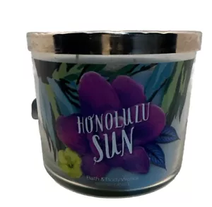 Bath & Body Works Rare Honolulu Sun 14.5 Oz 3 Wick Island Scents (L) - Picture 1 of 5