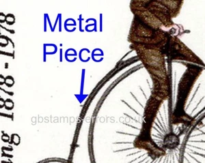GB Error: Metal piece jutting out in Rear Wheel Bar Cycling 1978 9p - 5826 - Picture 1 of 2