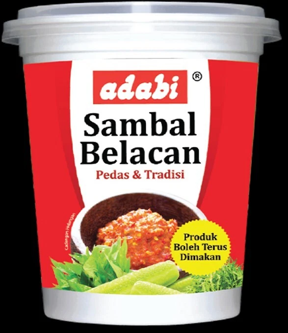 Adabi  Spicy Sambal Belacan "Malaysian tradition style" 🌶️🌶️ 45g | 1 Per Pack - Image 1 of 1