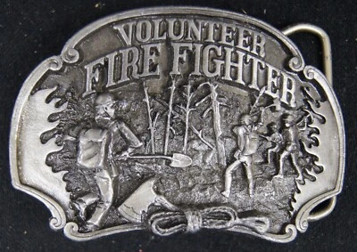 VINTAGE ARROYO GRANDE 1988 Commemorative Volunteer Fire Fighters Belt Buckle LTD - Image 1 of 3