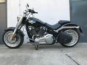 Schwingentasche Odin schwarz Schwinge passend für Harley Softail Fatboy Heritage - Bild 1 von 12