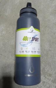 40oz Double Walled Insulared Wide Mouth Stainless Steel Drink Bottle Hydroclear - Picture 1 of 3