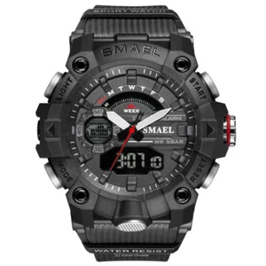 Reloj pulsera SMAEL para hombre digital moda militar niños cronómetro estudiantes LED - Imagen 1 de 20