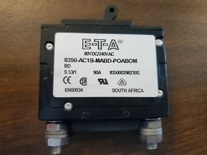 E-T-A 8350-AC1B-MABD-POABOM 80VDC/240VAC 90AMP - Picture 1 of 3
