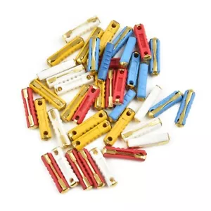 40 Pcs 5A,8A 16A 25A Car GBC Copper Automotive Bullet Torpedo Ceramic Fuses Kits - Picture 1 of 24