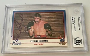 Pierre Coetzer Boxing signed 1991 Kayo #224 Card autographed Beckett Slabbed #2 - Picture 1 of 2