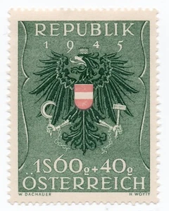 1949 - Austria - Stemmi, 1,60 + 40 g. Sigillo MH - Picture 1 of 1