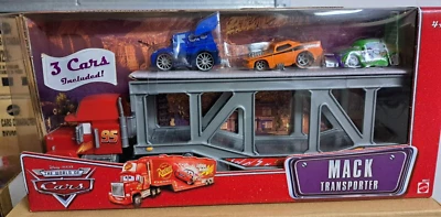 CARS - MACK TRANSPORTER + DJ SNOT ROD WINGO - Mattel Disney Pixar - Immagine 1 di 2