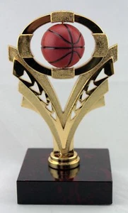 SALE SPORTS AWARD SPINNING BALL BASKETBALL TROPHY - Picture 1 of 1