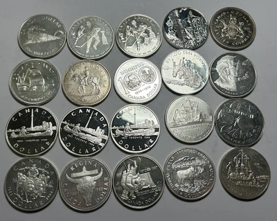 1971 TO 2002 CANADA PROOF SILVER DOLLAR LOT /20 COINS - Image 1 of 4