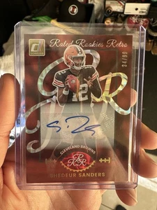 Shedeur Sanders 2025 Donruss #11 Rated Rookies Retro Auto #/99 RC - Bild 1 von 3