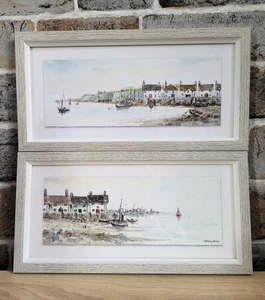 Anthony Waller Prints x2 'The Blue House' & 'Setting Sail' Framed Glazed Signed - Picture 1 of 21