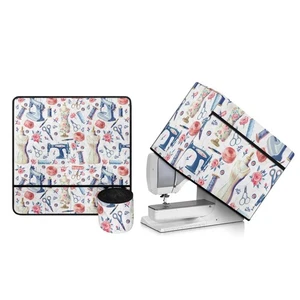 Sewing Machine Mat & Dust Cover, Set of 2 Sewing Accessories Organizer, Non S... - Bild 1 von 5