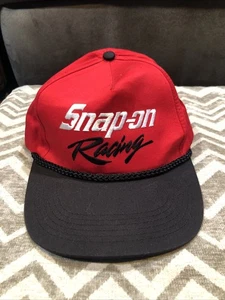 OFFIZIELLE VINTAGE SNAP-ON RACING SNAPBACK TRUCKERMÜTZE in ROT und SCHWARZ - Bild 1 von 4