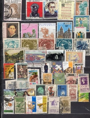 MEXICO.  COLLECTION BUILDER OF 250 ALL DIFFERENT.  MOSTLY COMMEMORATIVES + S/S. - Image 1 of 4