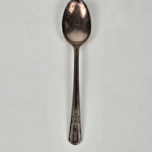 Vintage 1940 Wm Rogers IS Overlaid Silver Plate Desire Pattern Spoon Floral Deta - Picture 1 of 3