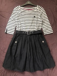 Burberry Blue Label Docking Dress Cotton Black White Size 38M Used - Picture 1 of 1