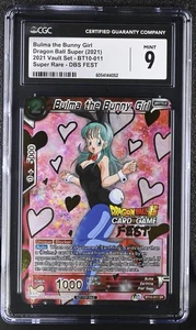 Dragon Ball Super Bulma The Bunny Girl 2021 Vault Fest Stamp BT10-011 CGC 9 - Bild 1 von 2