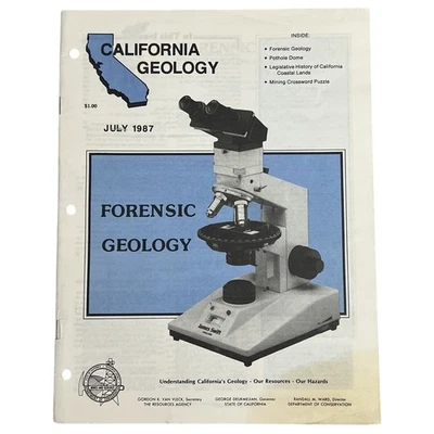 California Geology Magazine Conservation Mines July 1987 Forensic Pothole Dome - Image 1 of 4