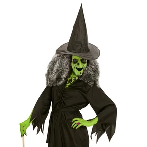 Maschera Strega Strega Maschera Halloween Maga Cattiva PVC Horror Fiaba Strega Carnevale - Foto 1 di 3