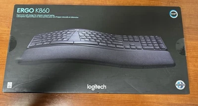 Logitech Ergo K860 Wireless Keyboard Ergonomic New In Box NIB - Image 1 of 2