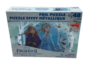 Disney Frozen II Foil Puzzle 48 Pieces 11" X 15" NEW Unopened Elsa Anna Olaf - Picture 1 of 3