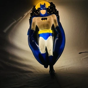 Headlites DC Comics Batman Vintage 1992 3D Blow Mold Wall Light 26 X 14 Gotham - Picture 1 of 12
