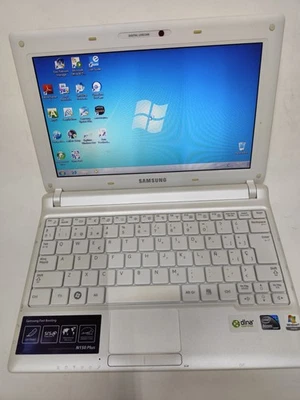 Samsung N150 Plus Netbook Atom N450 1GB 240GB Win7 Starter Bianco + Alimentatore - Immagine 1 di 4