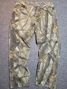 Vntg Wrangler Sz 34x30 Rugged Wear Realtree Hardwoods Camo Pants Hunting USA  - Picture 1 of 16