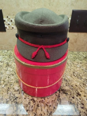 Sombrero militar vintage para mujer 100 % lana talla 23 Foto 1 de 4