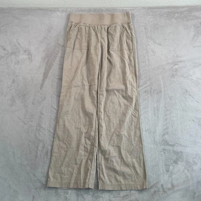 Pantalones prAna Mantra Mujer Medianos Caqui Mezcla de Cáñamo Pull On Comodidad Cintura Elástica Foto 1 de 4