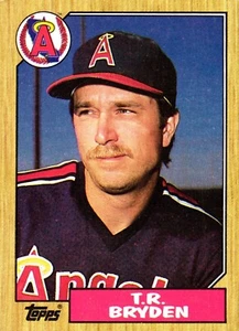 1987 Topps Baseball Card TR Bryden California Angels #387 Rookie - Picture 1 of 2