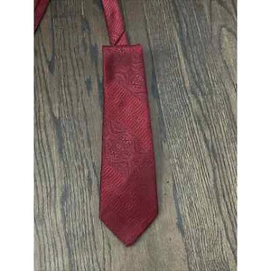 Cravatta Como Italy Haband texture marrone cravatta poliestere vintage - Foto 1 di 3