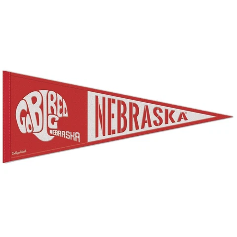 Nebraska Cornhuskers Retro Logo Wool Pennant - 13"x32" Cover