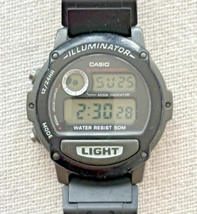 Casio Illuminator (W87H-1v) Unisex Digital Sports Watch (Black/Grey) - Picture 1 of 4