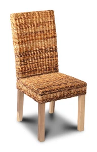 SOLID WOOD HAVANA RATTAN DINING CHAIR NEW FURNITURE - Picture 1 of 3