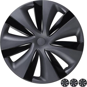 4PC Original Car Model Wheel Covers Hubcaps For 2021-2024 Tesla Y 19 inch Wheel - Bild 1 von 3