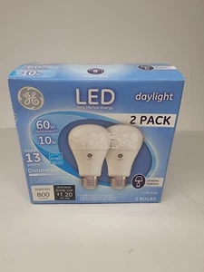 2 GE Lighting Dimmable LED Daylight Light Bulb 10-Watt 60 W replacement   - Picture 1 of 3