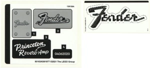 LEGO STICKER SHEET 1+2 ONLY 21329 FENDER STRATOCASTER from set New - Picture 1 of 2