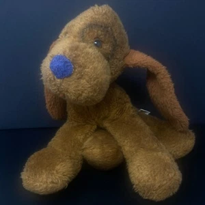 Vintage Animal Fair Dark Brown Dog Plush Eye Spot Circle 17" Stuffed Animal 0460 - Picture 1 of 6